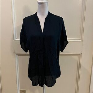 Vince Classic Blue Silk Women's Blouse